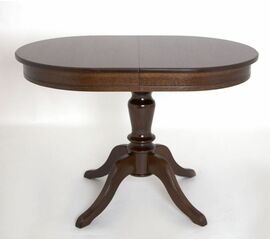 Стол обеденный овальный раздвижной Капелла-2 (Темный орех /шпон Дуб) Тип 2 | Интернет магазин мебели и декора LifeDekor