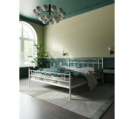 Кровать с изножьем Франческа  (160х200/ноги металл/цвет Белый) | Интернет магазин мебели и декора LifeDekor