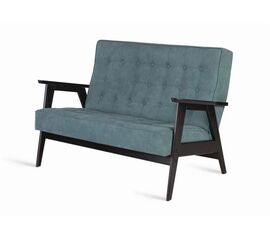 Диван двухместный РЕТРО (венге / RS 29 - бирюзовый) | Интернет магазин мебели и декора LifeDekor