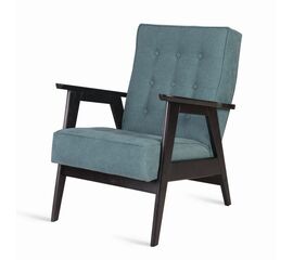 Кресло РЕТРО (венге / RS 29 - бирюзовый) | Интернет магазин мебели и декора LifeDekor