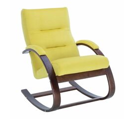 Кресло-качалка Милано  (Орех текстура/ткань V 28) | Интернет магазин мебели и декора LifeDekor