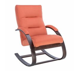 Кресло-качалка Милано  (Орех текстура/ткань V 39) | Интернет магазин мебели и декора LifeDekor