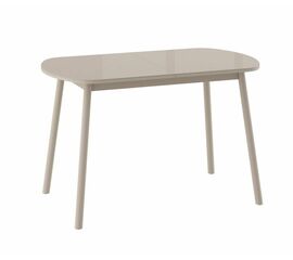 РАУНД стол раздвижной со стеклом 120(152)х70, Капучино/Капучино | Интернет магазин мебели и декора LifeDekor