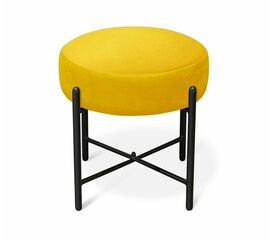 Банкетка В 4-SHT (ткань-металл/желтый-черный муар) | Интернет магазин мебели и декора LifeDekor