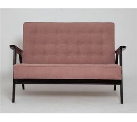 Диван двухместный РЕТРО (венге / RS 12 - розовый) | Интернет магазин мебели и декора LifeDekor