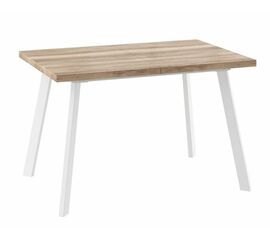 БОРГ-120(160)х80стол раздвижной Дуб каньон/Белый | Интернет магазин мебели и декора LifeDekor