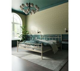 Кровать Франческа с изножьем (140х200/ноги металл/цвет Бежевый) | Интернет магазин мебели и декора LifeDekor