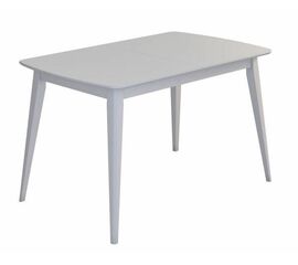 Стол "Одиссей-1" (Белый/ноги Белый/шпон Бук) | Интернет магазин мебели и декора LifeDekor