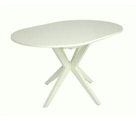 Стол обеденный овальный раздвижной Астерия (Эмаль 11 /шпон Бук) 1300(1750)*900 | Интернет магазин мебели и декора LifeDekor