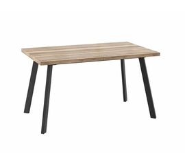 Стол раздвижной БОРГ-140(180)х85  Дуб каньон/Чёрный | Интернет магазин мебели и декора LifeDekor