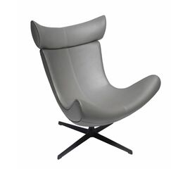 Кресло TORO серый, экокожа | Интернет магазин мебели и декора LifeDekor