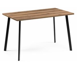 Стол деревянный Тринити Лофт 120х80 25 мм дуб делано темный / черный матовый | Интернет магазин мебели и декора LifeDekor