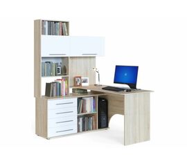 Стол КСТ-14Л левый дуб сонома / белый | Интернет магазин мебели и декора LifeDekor