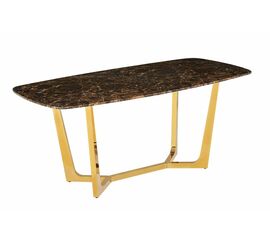 Стол обеденный Ланс DT-2852M.1, 160х90х75 см, коричневый мрамор | Интернет магазин мебели и декора LifeDekor