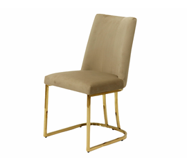 Стул обеденный Пресли DX-2055-1, 46х47х88, бежевый, золото | Интернет магазин мебели и декора LifeDekor