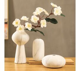 Вазы керамические комплект IST-066, 4 предмета, белый | Интернет магазин мебели и декора LifeDekor