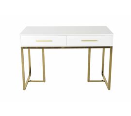 Стол-консоль Армада F-1543, 120х60х78 см, белый, золото | Интернет магазин мебели и декора LifeDekor
