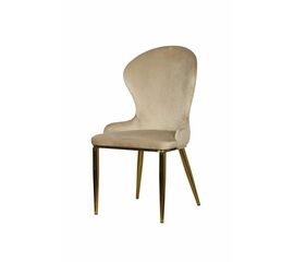 Стул обеденный Констанция TW-1163, бежевый/золото | Интернет магазин мебели и декора LifeDekor