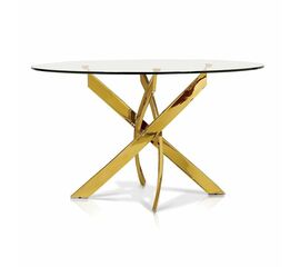 Стол обеденный Элис DT-2850.2, 120х120х75 см, прозрачный | Интернет магазин мебели и декора LifeDekor