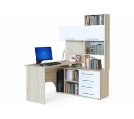 Стол КСТ-14П правый дуб сонома / белый | Интернет магазин мебели и декора LifeDekor