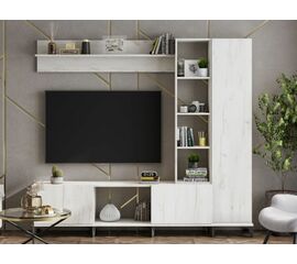 Стенка «Аурелия», дуб крафт белый | Интернет магазин мебели и декора LifeDekor