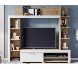 Стенка «Васанта», Софт вайт/Дуб крафт золото | Интернет магазин мебели и декора LifeDekor