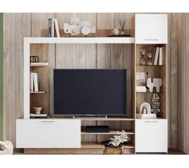 Стенка «Онтарио», Софт вайт/Дуб крафт золотой | Интернет магазин мебели и декора LifeDekor