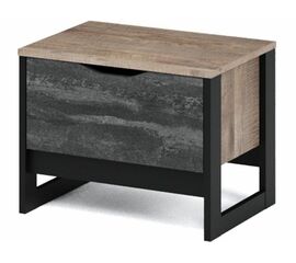 Тумба «Стокгольм» 1ящ, Дуб гранж песочный/Железный камень | Интернет магазин мебели и декора LifeDekor