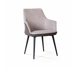 Стул с подлокотниками Frank, рогожка комби бежевый | Интернет магазин мебели и декора LifeDekor