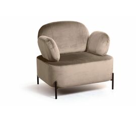 Кресло Dandy, бархат пепельно-бежевый 25 | Интернет магазин мебели и декора LifeDekor