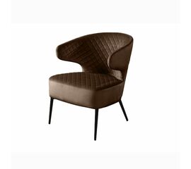 Кресло Richard ромб, бархат коричневый 12 | Интернет магазин мебели и декора LifeDekor
