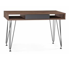 Стол Хиргра 120х60х77 дуб табачный / графит / черный | Интернет магазин мебели и декора LifeDekor