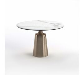 Стол круглый Yoda 100, керамика белая | Интернет магазин мебели и декора LifeDekor