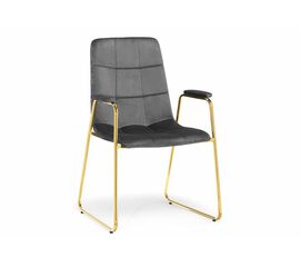 Стул Lana dark grey / gold | Интернет магазин мебели и декора LifeDekor