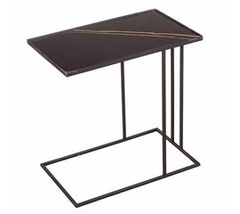 Журнальный столик Stone 026-7, керамика черная | Интернет магазин мебели и декора LifeDekor