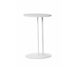 Журнальный столик Stone овальный 015, белый | Интернет магазин мебели и декора LifeDekor