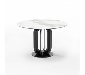 Стол круглый Capri 100, керамика белая | Интернет магазин мебели и декора LifeDekor