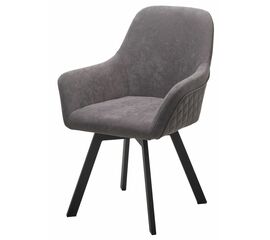 Стул JET, цвет B28 Темно-серый, велюр / черный каркас, поворот.360 град. М-City | Интернет магазин мебели и декора LifeDekor