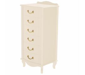 Комод Джульетта узкий 6 ящ., дуб шампань Л | Интернет магазин мебели и декора LifeDekor