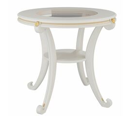 Стол журнальный Глория С молочный дуб Л | Интернет магазин мебели и декора LifeDekor