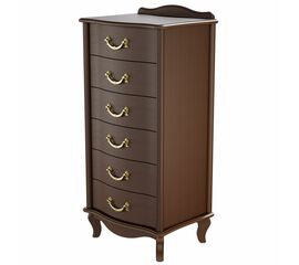 Комод Джульетта узкий 6 ящ., орех Л | Интернет магазин мебели и декора LifeDekor