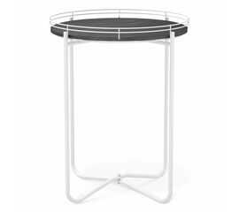 Столик журнальный SHT-CT20 каменный уголь/белый муар | Интернет магазин мебели и декора LifeDekor