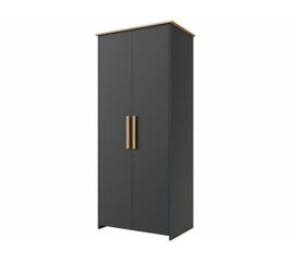 Шкаф «Скандинавия 2Д» КМК 0905.6, Антрацит/ дуб наварра | Интернет магазин мебели и декора LifeDekor