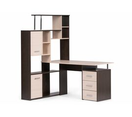 Стол КС-15 венге / дуб молочный левый | Интернет магазин мебели и декора LifeDekor