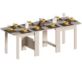 Стол деревянный обеденный раздвижной СтК7 дуб молочный | Интернет магазин мебели и декора LifeDekor