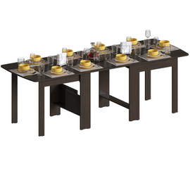 Стол деревянный обеденный раздвижной СтК7 венге | Интернет магазин мебели и декора LifeDekor