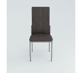 Кухонный стул SHADO Пекин №5 Хром Коричневый Крокодил С5 | Интернет магазин мебели и декора LifeDekor