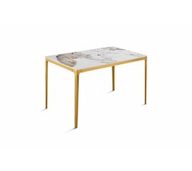 Стол обеденный Камео DT-3001B, 140х80х75 см, белый мрамор (Пандора) | Интернет магазин мебели и декора LifeDekor