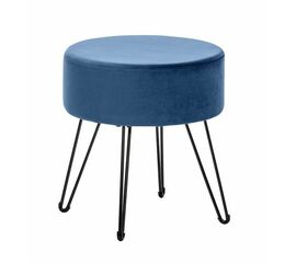 Пуф Кома (ткань велюр Дарк Блю) | Интернет магазин мебели и декора LifeDekor