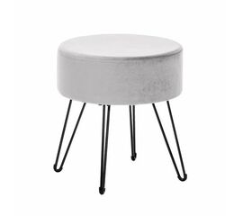 Пуф Кома (ткань велюр Светло-серый) | Интернет магазин мебели и декора LifeDekor